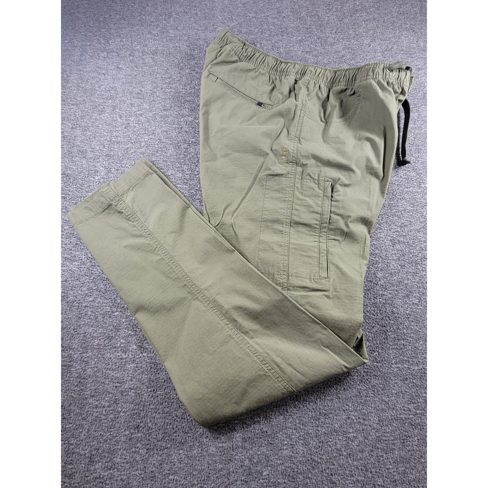 BYLT Weekender Pant Men's L Green Ripstop Outdoors Performance Jogger Stretch
